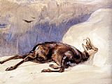 John Frederick Lewis The Chamois, Sketched In The Tyrol painting
